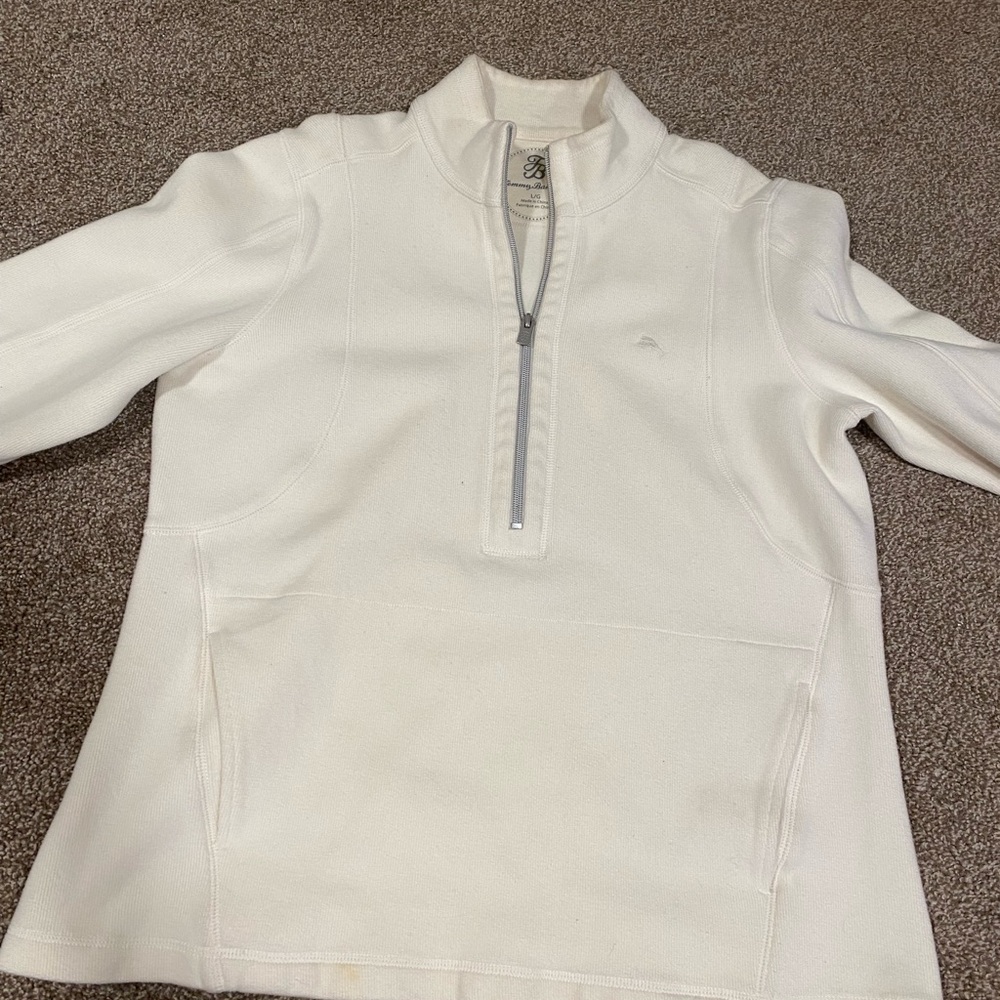 Tommy Bahama white Quarter-Zip Pullover Sweatshirt